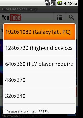 for android instal TubeMate Downloader 5.10.10